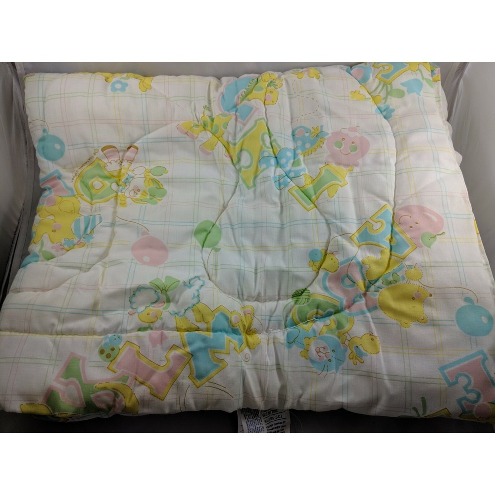 The Kendall Co Baby Quilt ABC Alphabet Toys‎ Blanket About 33 x 40 Inch 1981